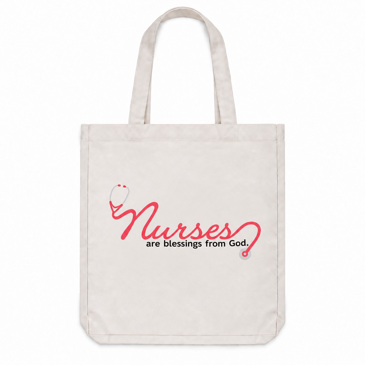 Classic Cotton Tote - Nurses are Blessings