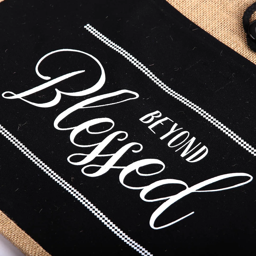 Jute Tote Bag- Beyond Blessed- Swanson Christian Products