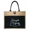 Jute Tote Bag- Strength Dignity- Swanson Christian Products