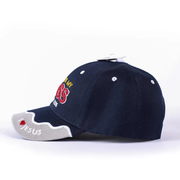 Hat - Navy - Jesus Is My Boss - Swanson Christian Products