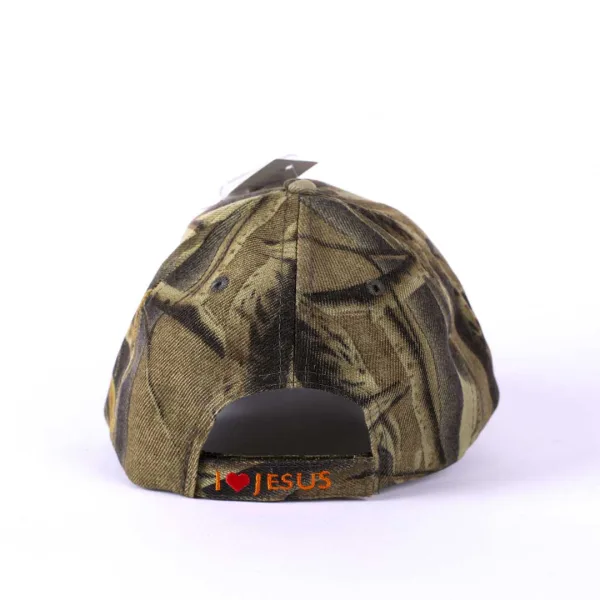 Back view of Hat - Camo - Jesus Is My Boss - Swanson Christian Products