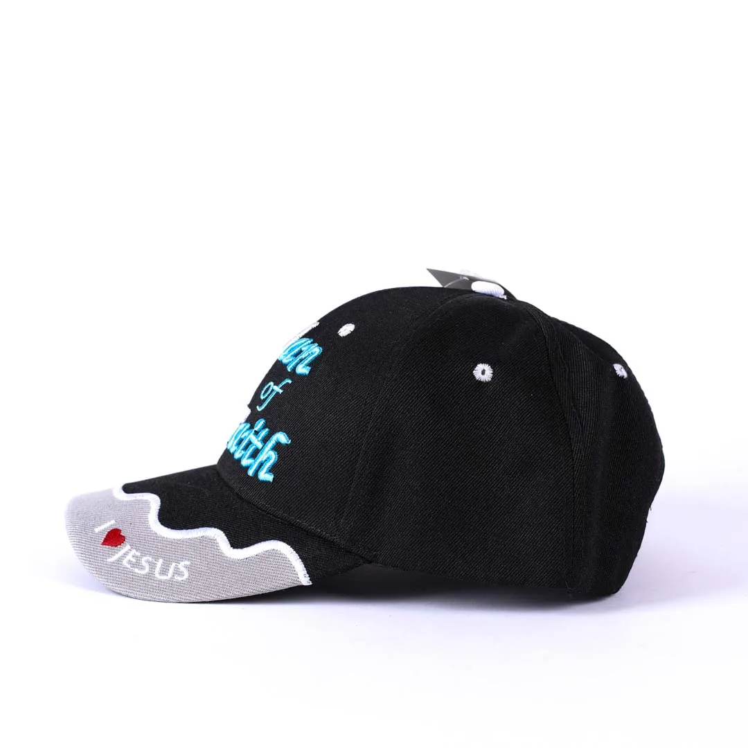 Hat - Black - Man of Faith -Swanson Christian Products
