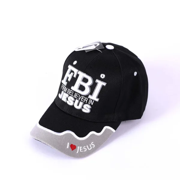 Hat - Black - FBI Jesus -Swanson Christian Products