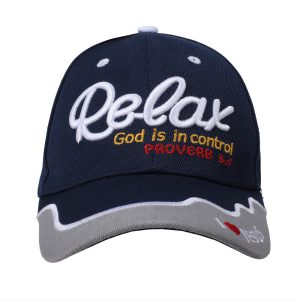Hat – Navy – Relax God In Control