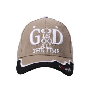 Hat – Khaki – God Is Good