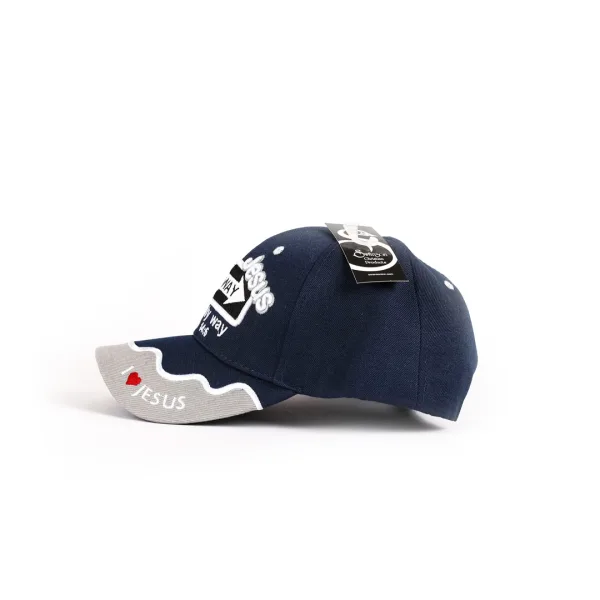 Hat - Navy - One Way Jesus | Swanson Christian Products