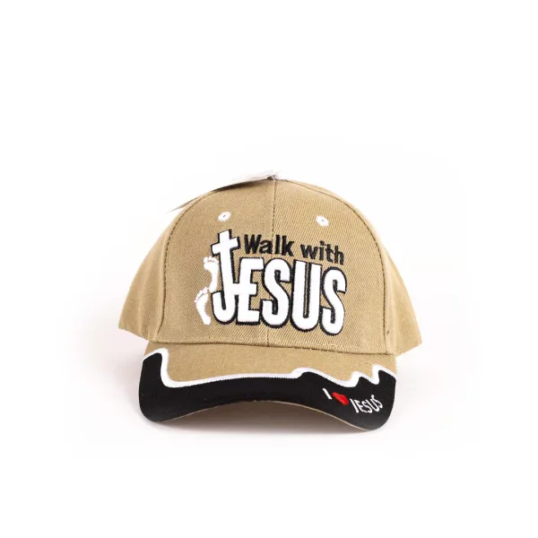 Hat - Khaki - Walk With Jesus | Swanson Christian Products