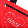 Tote bag- Nursing A Work Of Heart Red- Swanson Christian Products