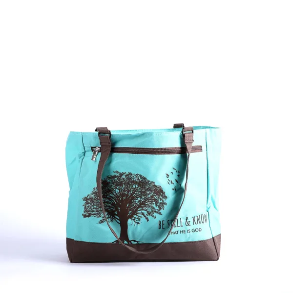 Tote bag- Be Still & Know- Blue- Swanson Christian Products
