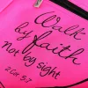 Tote bag- Walk By Faith- Pink- Swanson Christian Products