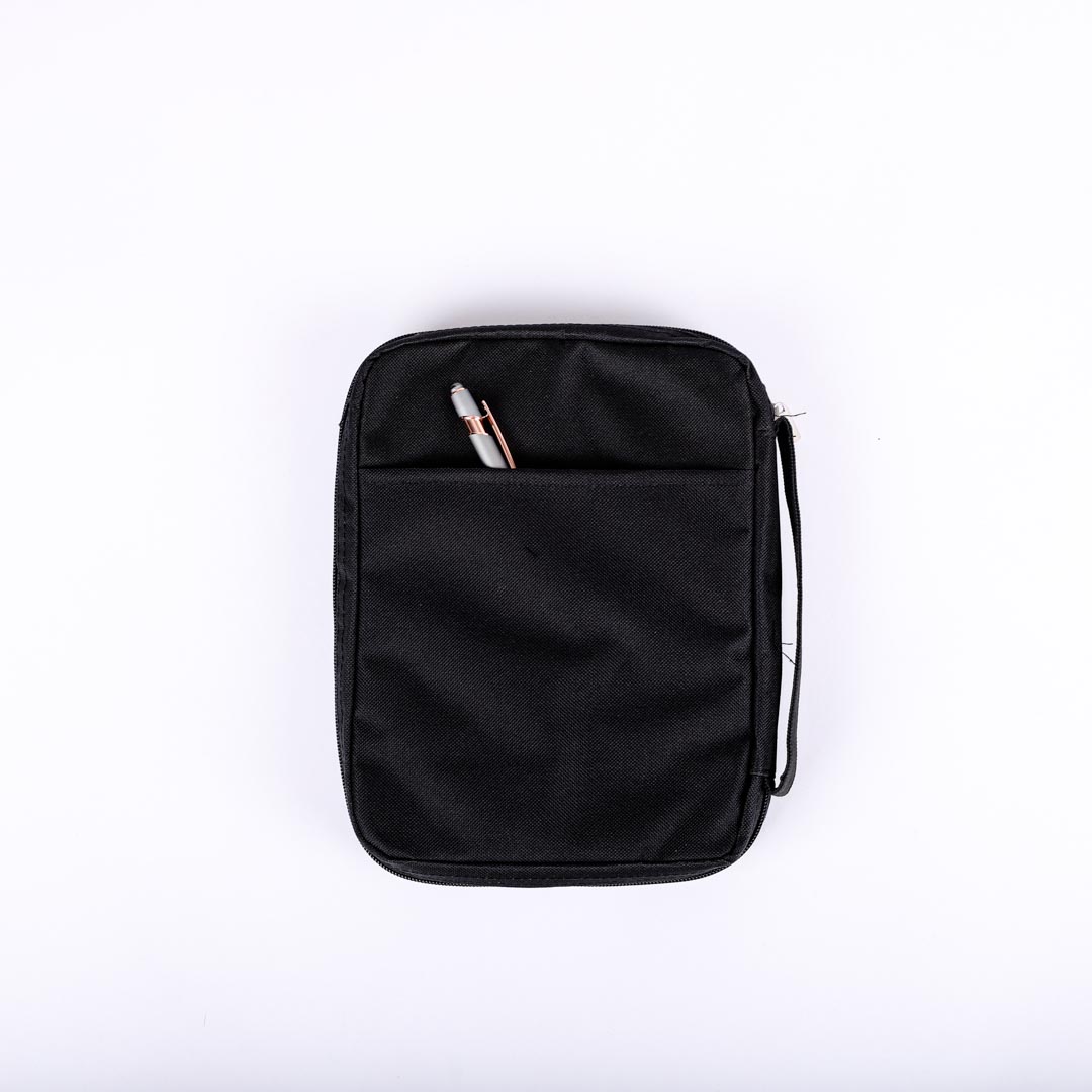 Bible Cover Microfiber Black Race Car( Finish The Race)- Swanson Christian Products
