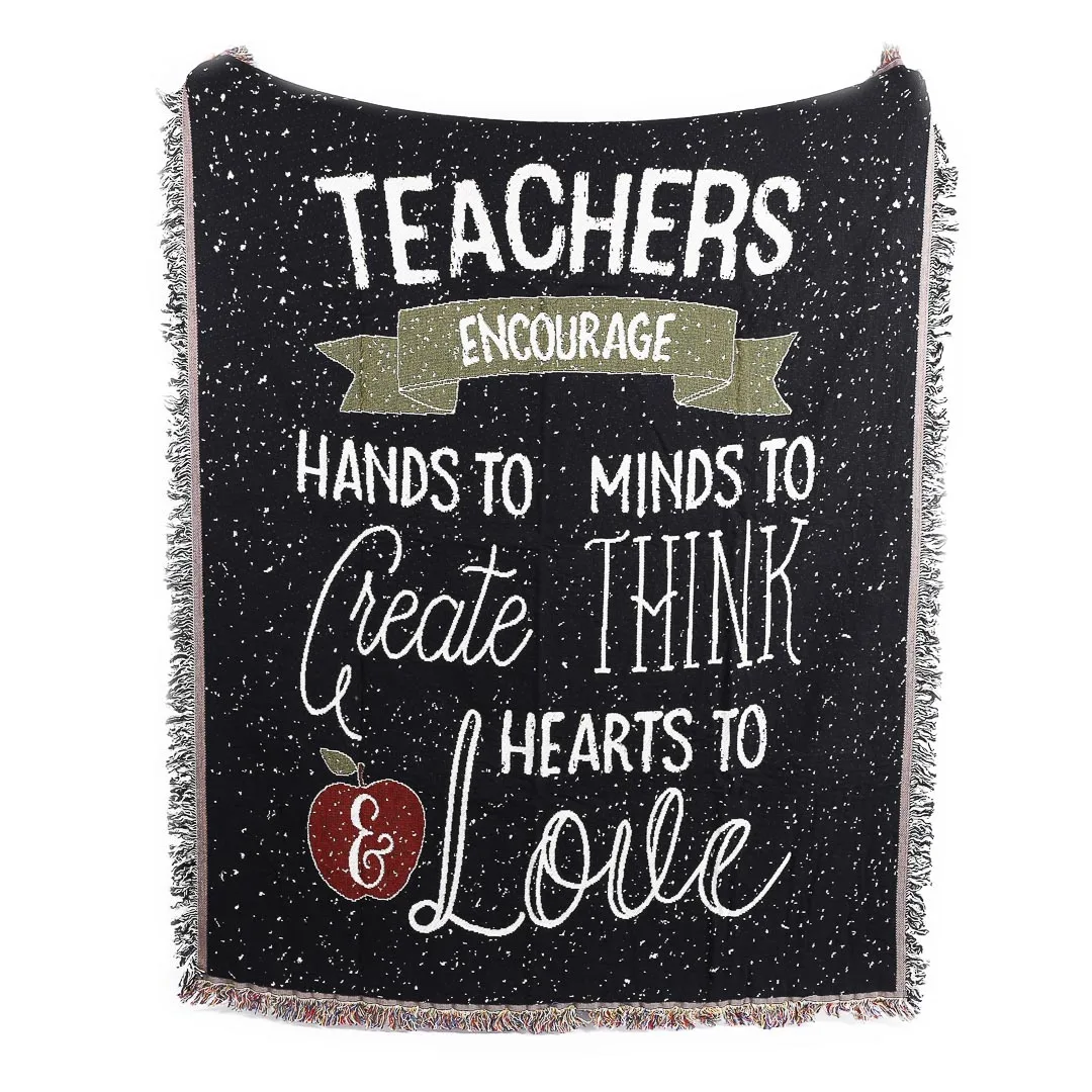 Tapestry Teachers Encourage Hands, Minds & Hearts 52X60 | Swanson Christian Products