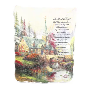 Quilted Throw – The Lords Prayer – 50″ X 60″