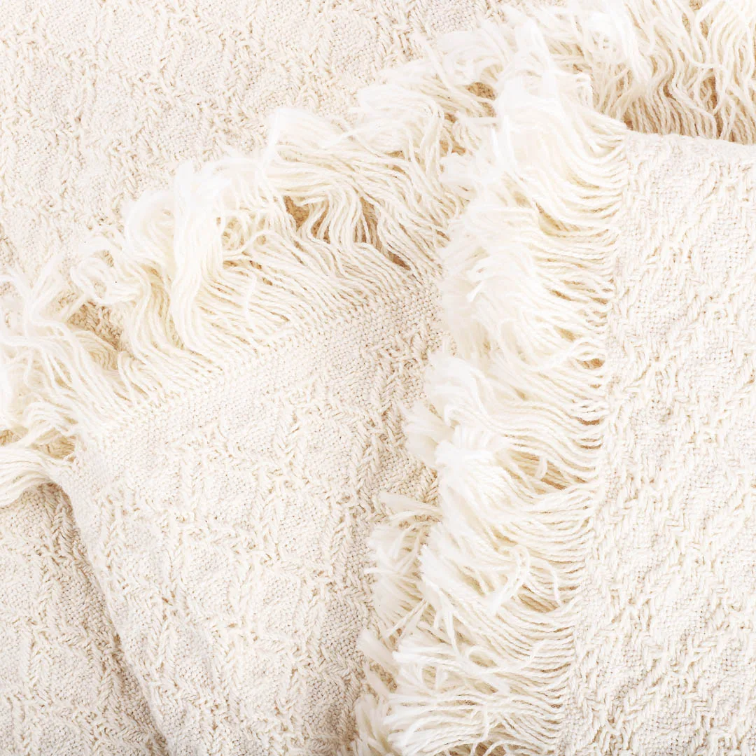 Throw Natural Texture Heart Cross 50X60- Swanson Christian Product