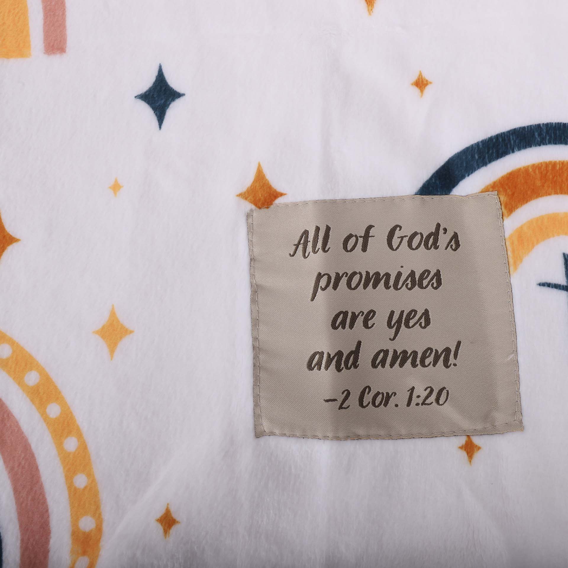 Kid's Throw Blanket - Patch Rainbow - 50X60 | Swanson Christian Products