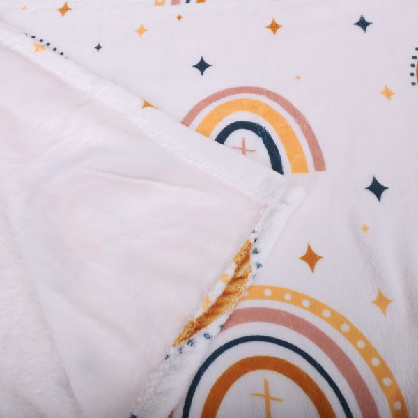 Kid's Throw Blanket - Patch Rainbow - 50X60 | Swanson Christian Products