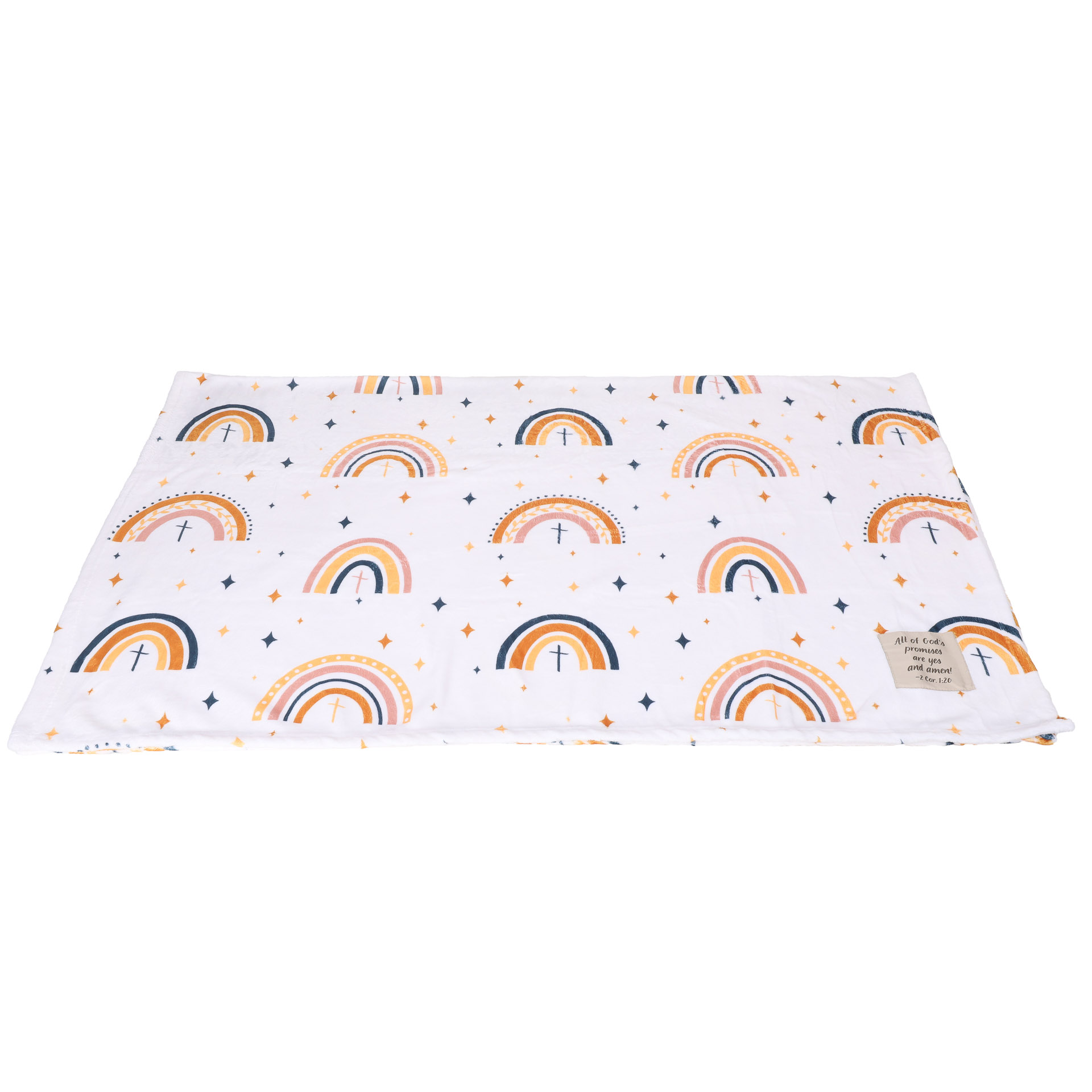 Kid's Throw Blanket - Patch Rainbow - 50X60 | Swanson Christian Products