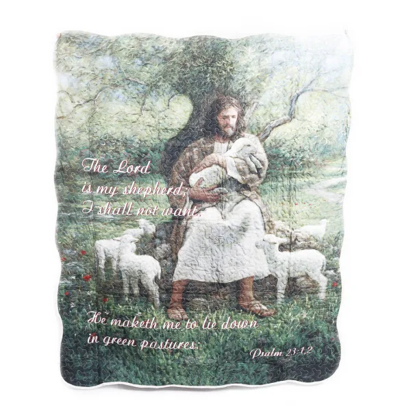 Quilted Throw - The Lord Is My Shepherd | Swanson Christian Products