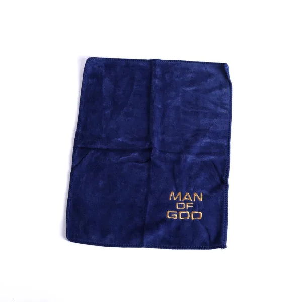 Pastor Towel- man of God- Bishop Burgundy Microfiber- dark blue- Swanson Christian Products