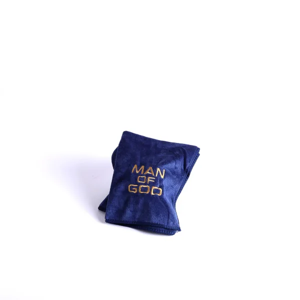 Pastor Towel- man of God- Bishop Burgundy Microfiber- dark blue- Swanson Christian Products