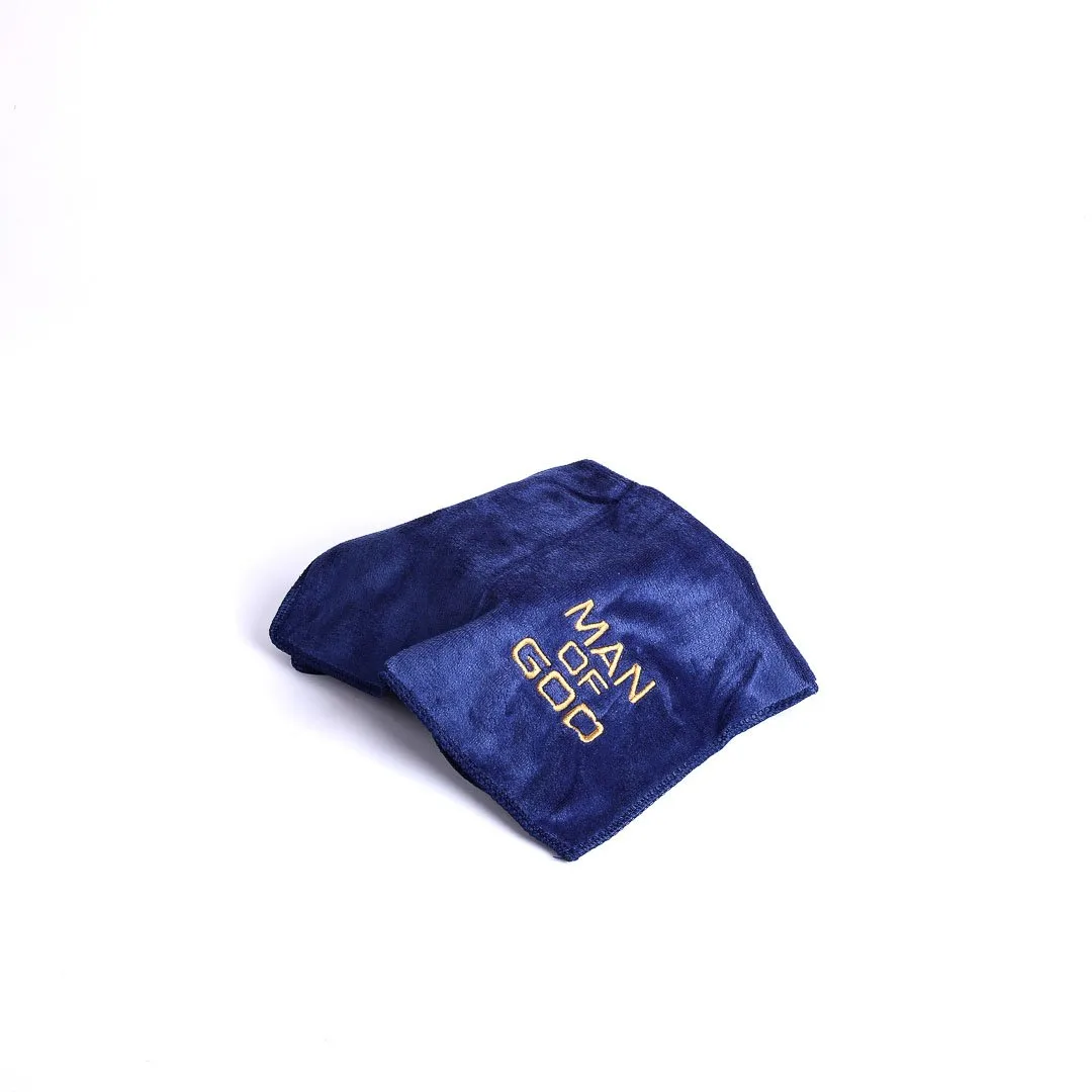 Pastor Towel- man of God- Bishop Burgundy Microfiber- dark blue- Swanson Christian Products