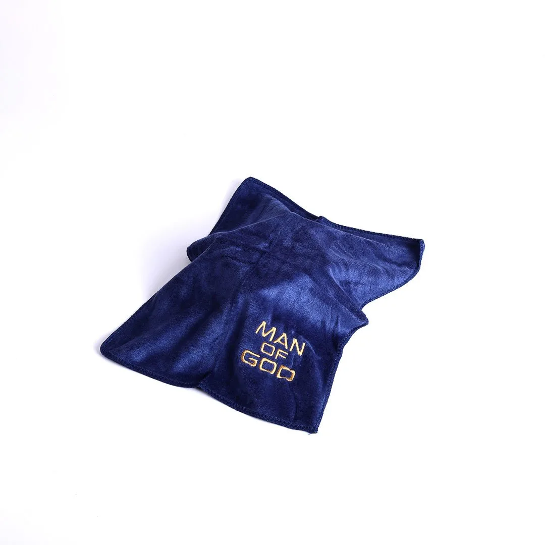 Pastor Towel- man of God- Bishop Burgundy Microfiber- dark blue- Swanson Christian Products