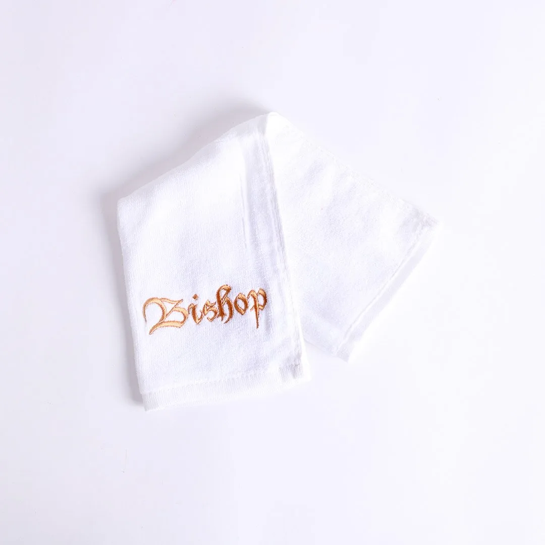 Pastor Towel- Bishop- White Cotton- Swanson Christian Products