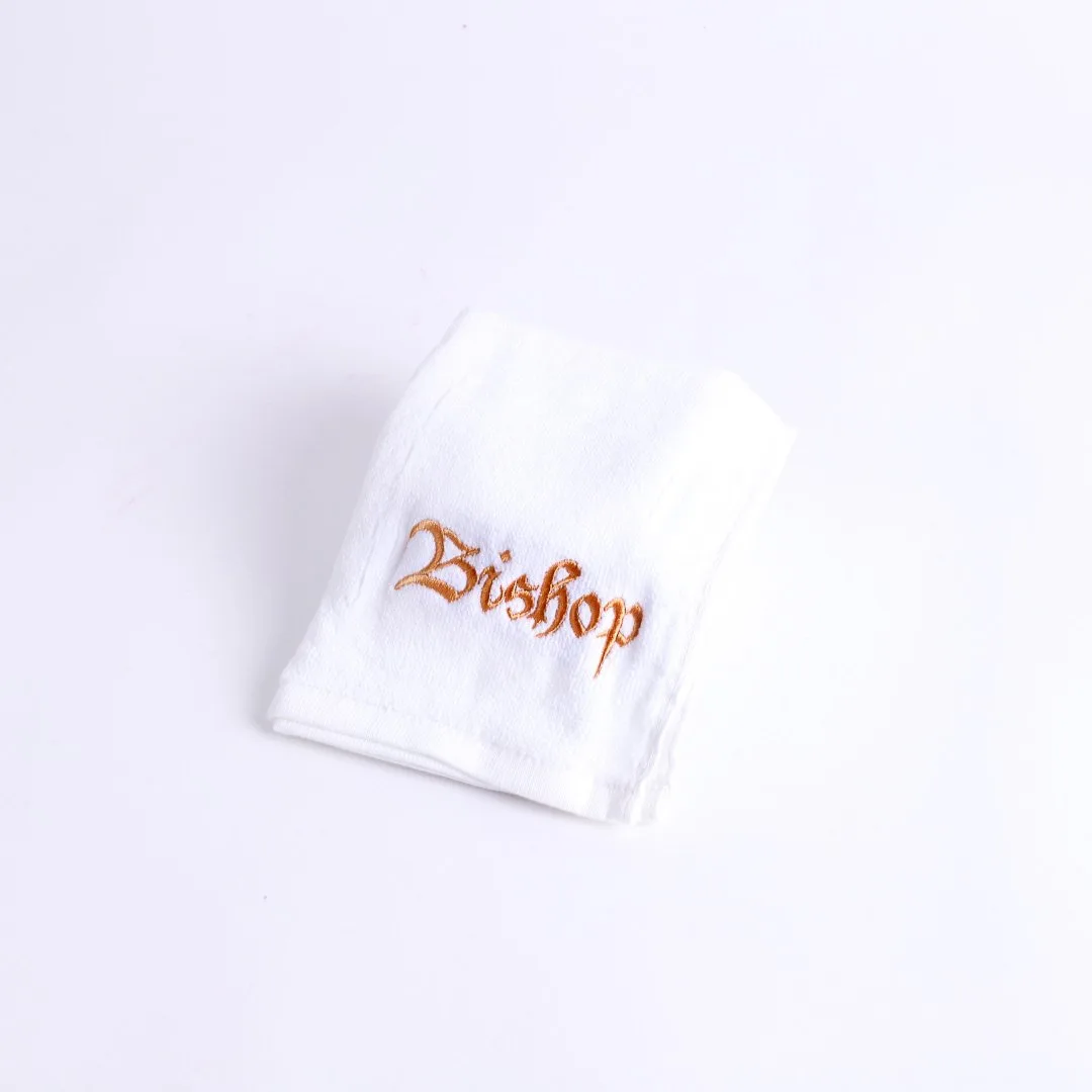 Pastor Towel- Bishop- White Cotton- Swanson Christian Products