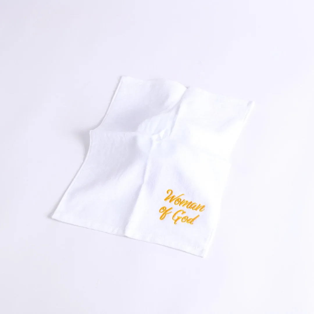 Pastor Towel- Women Of God- White Cotton- Swanson Christian Products