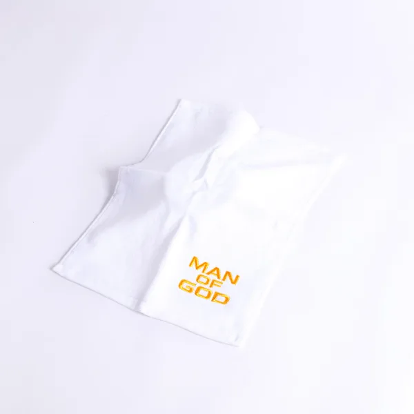 Pastor Towel - Man Of God - White Cotton- Swanson Christian Products