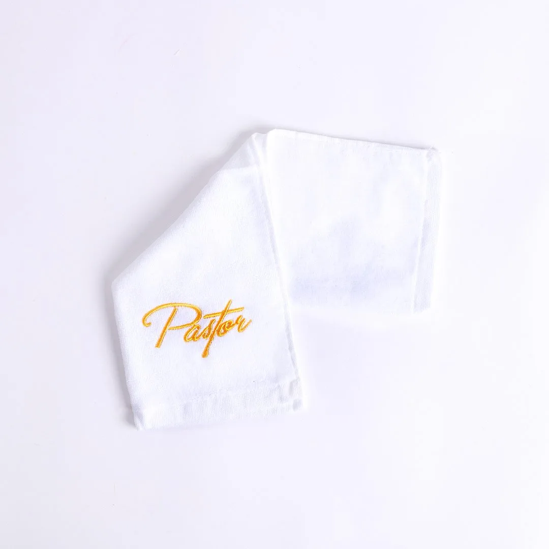 Pastor Towel- Pastor- White Cotton- Swanson Christian Products