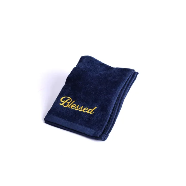 Pastor Towel - Blessed - Navy - Cotton | Swanson Christian Products