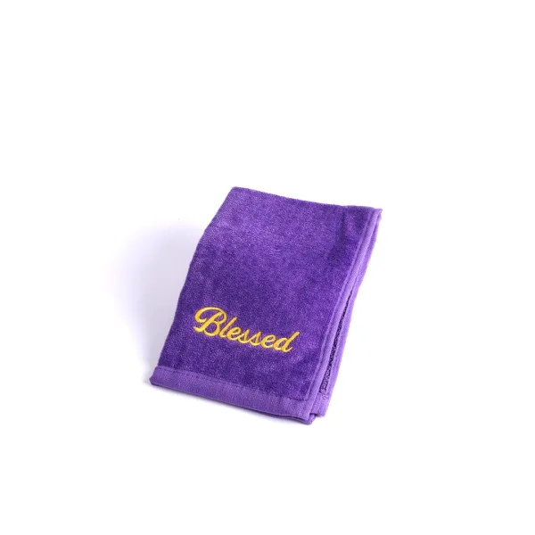 Pastor Towel - Blessed - Purple - Cotton | Swanson Christian Products