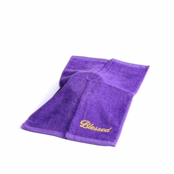 Pastor Towel - Blessed - Purple - Cotton | Swanson Christian Products