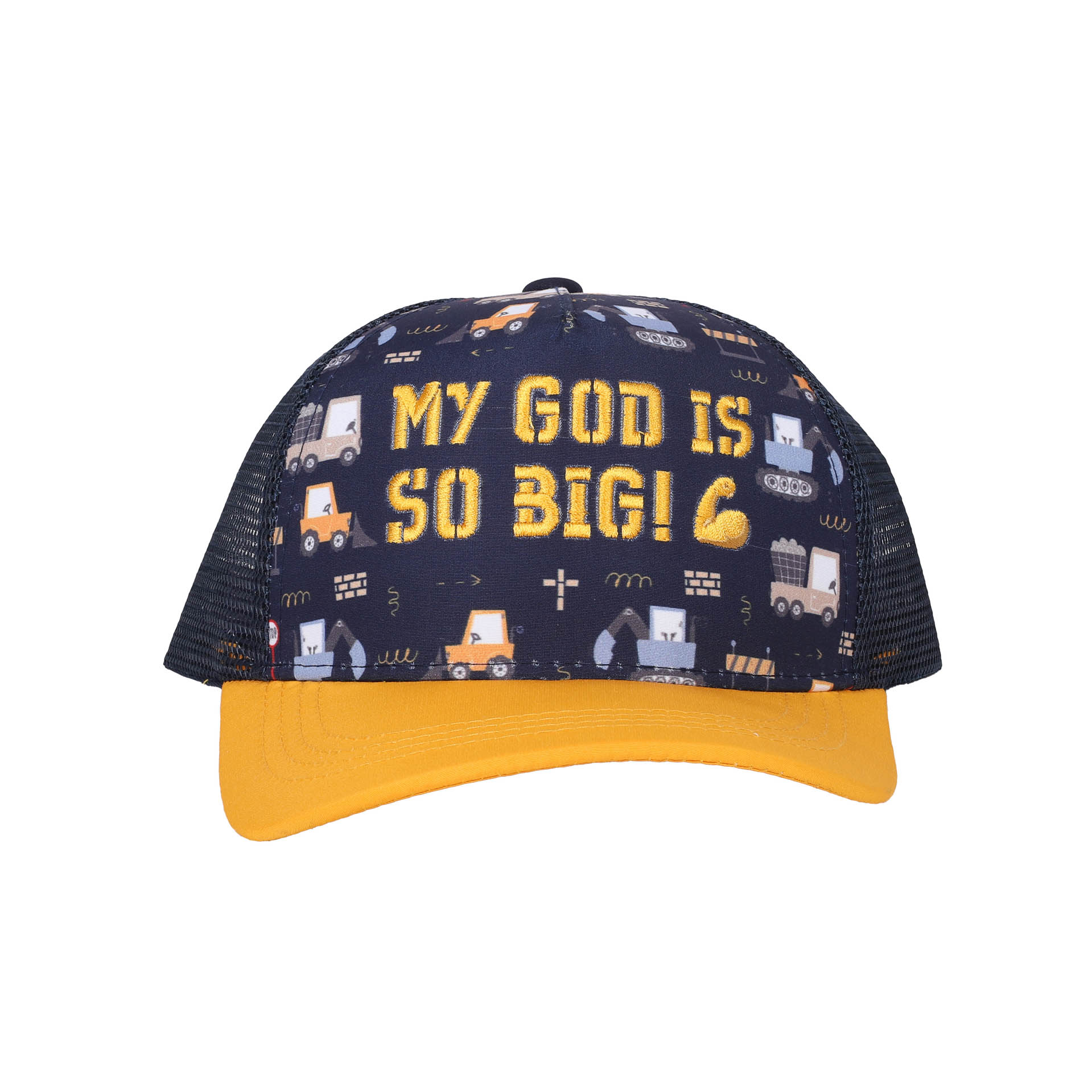 Cap for Kids - My God Is So Big -Yellow/Navy | Swanson Christian Products