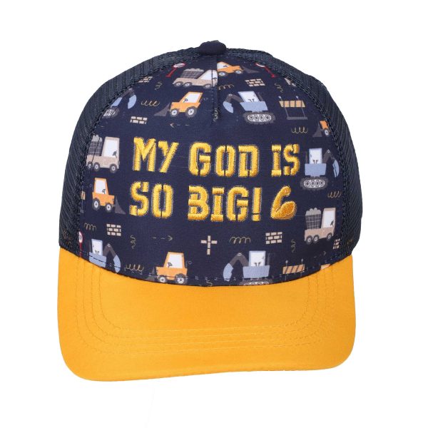 Cap for Kids - My God Is So Big -Yellow/Navy | Swanson Christian Products