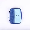 Bible Cover Imitation Leather Multiple Fish- Blue- Swanson Christian Products
