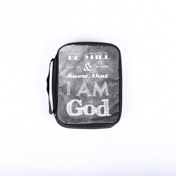 Bible Cover Canvas Be Still & Know M- Swanson Christian Products