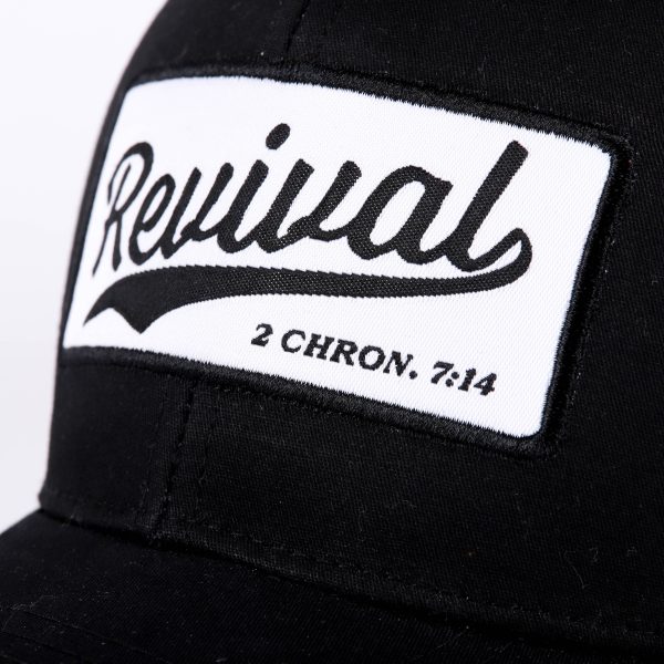 Trucker Hat - "Revival" Black & White - Swanson Christian Products
