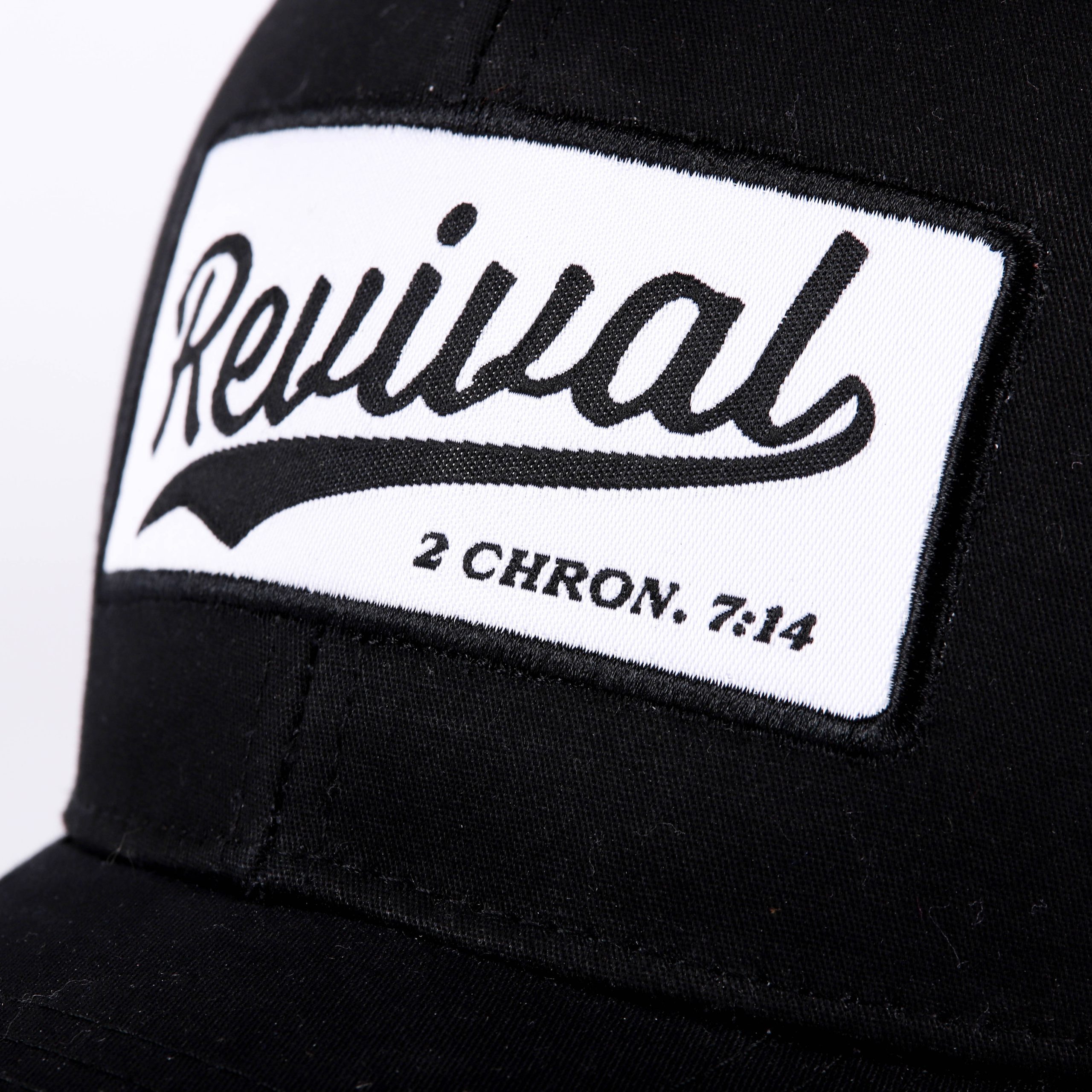 Trucker Hat - "Revival" Black & White - Swanson Christian Products