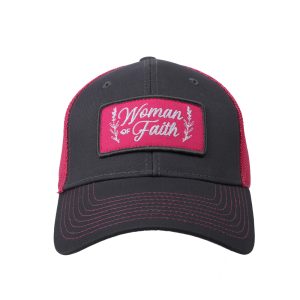 Hat – Pink/Grey – Woman of Faith