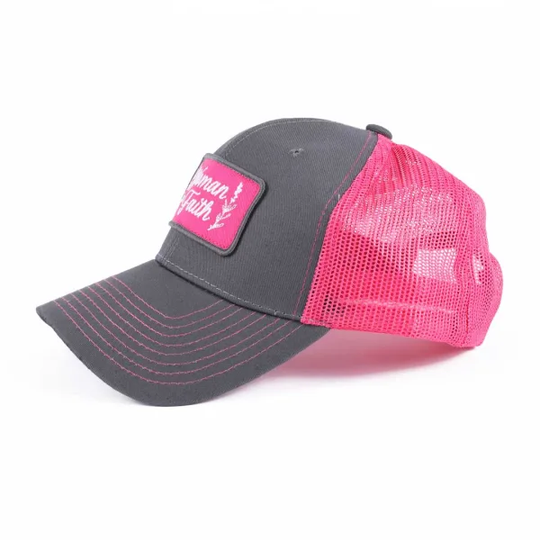 Hat - Pink/Grey - Woman of Faith | Swanson Christian Products