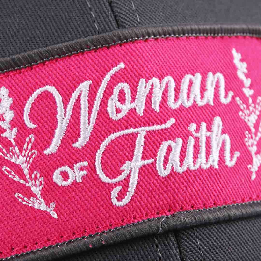 Hat - Pink/Grey - Woman of Faith | Swanson Christian Products