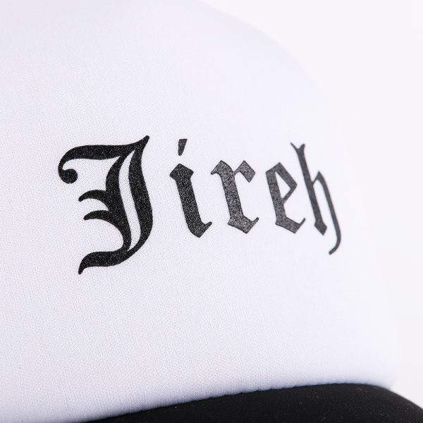 Trucker Hat - "Jireh" Black & White | Swanson Christian Products