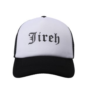 Trucker Hat – “Jireh” Black & White