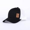 Trucker Hat with Cross Patch - Black & White - Swanson Christian Porducts