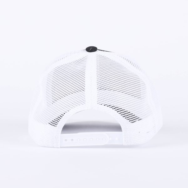 Trucker Hat with Cross Patch - Black & White - Swanson Christian Porducts