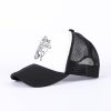 Trucker Hat - "Strong & Courageous" Black & White - Swanson Christian Products
