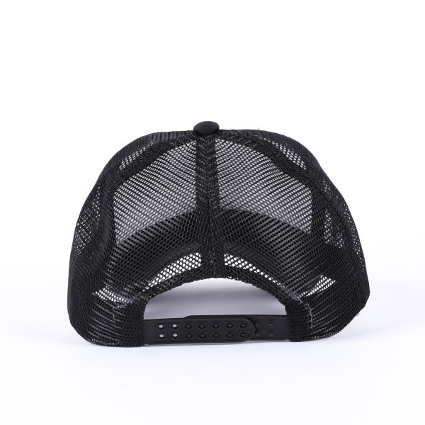 Trucker Hat - "Strong & Courageous" Black & White - Swanson Christian Products