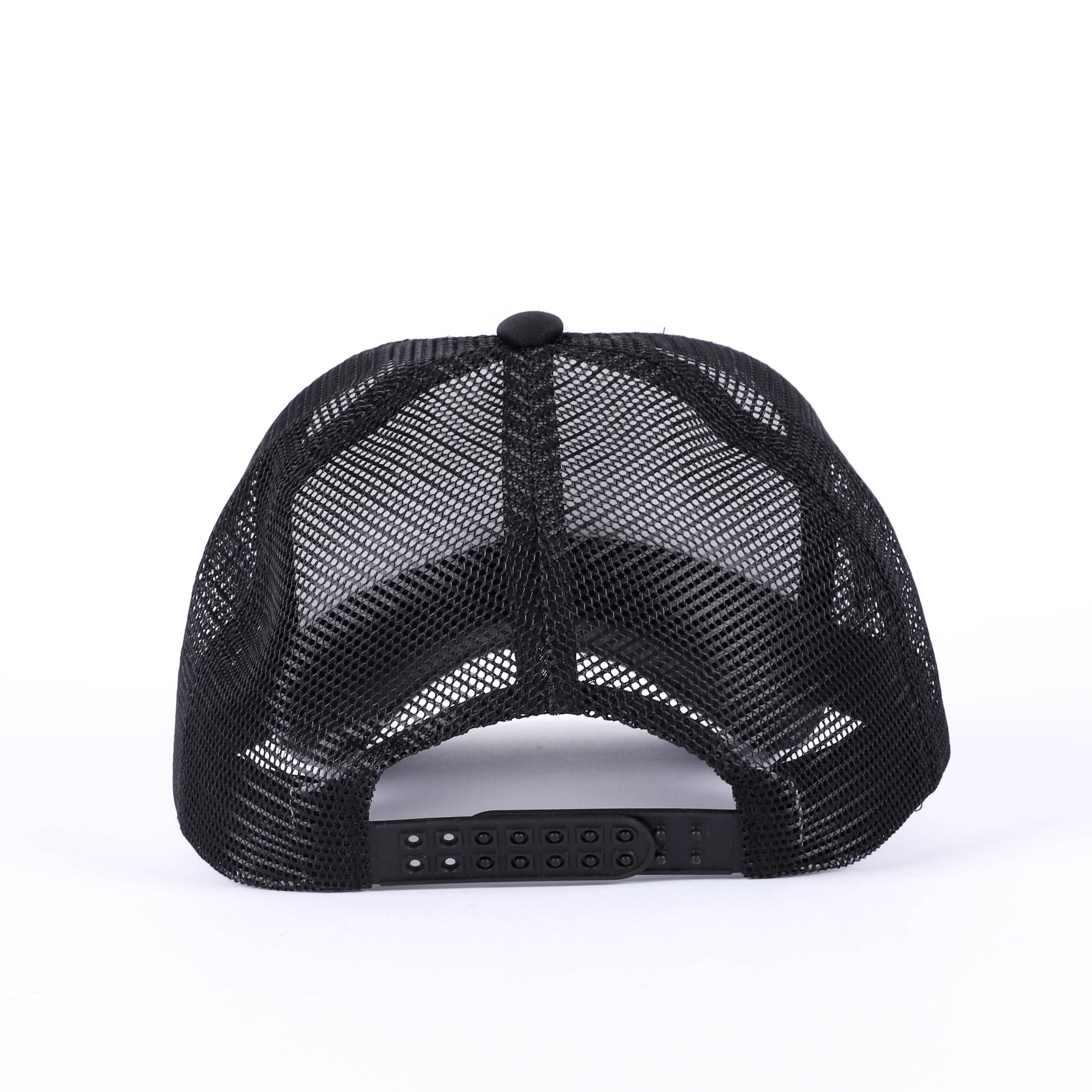 Trucker Hat - "Strong & Courageous" Black & White - Swanson Christian Products